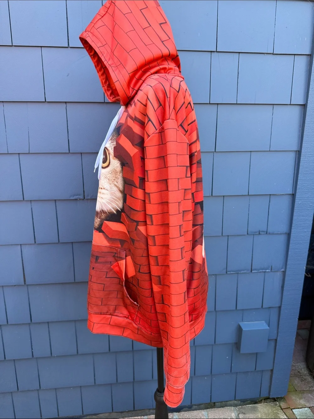 Source Unknown Red Cat Breakthrough Hooded Sweatshirt